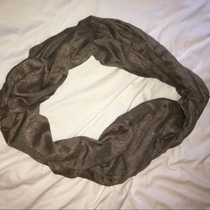 express light brown shimmer infinity scarf